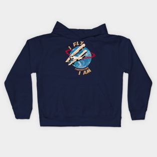 I fly therefore I am Kids Hoodie